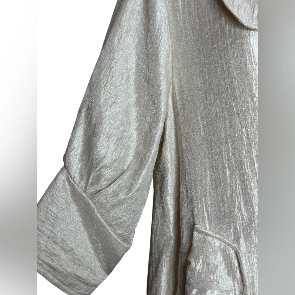 DAMEE INC. ROSIE Pearl SHIMMER SWING JACKET SIZe Small